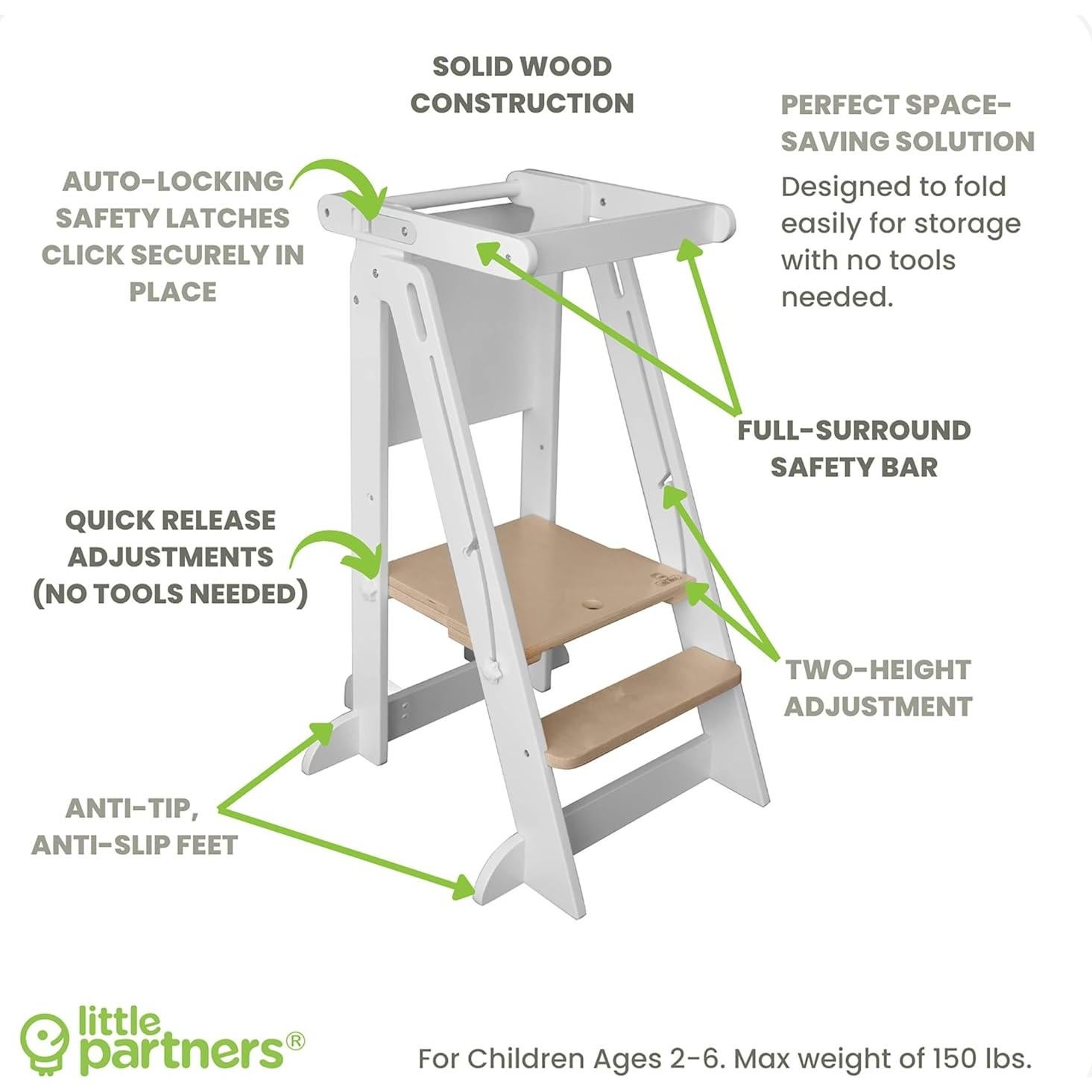 Torre de Aprendizaje Plegable Little Partners 2 Niveles