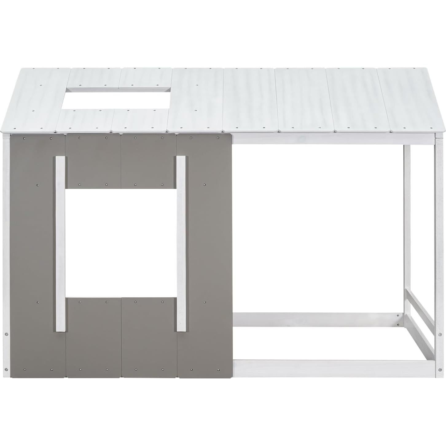 Marco de Cama Montessori Twin Bellemave Gris Blanco Antiguo