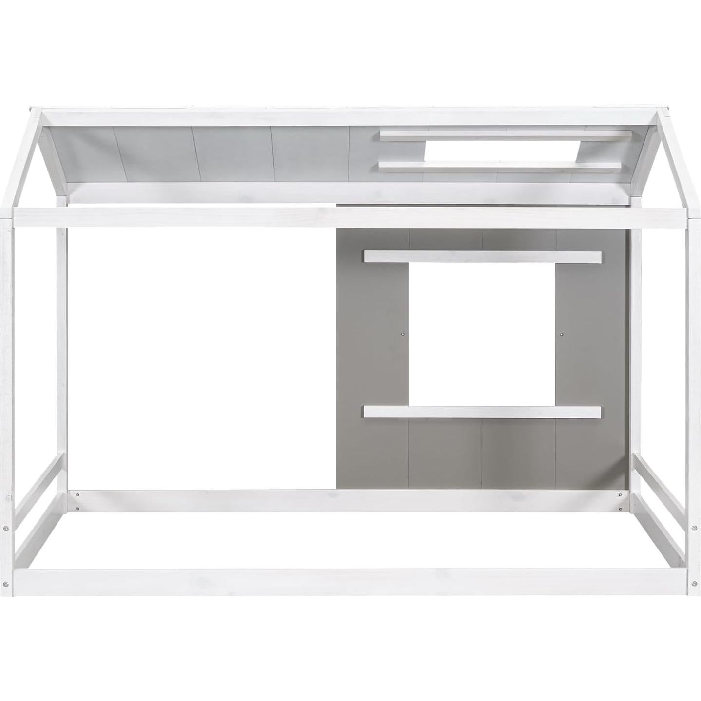 Marco de Cama Montessori Twin Bellemave Gris Blanco Antiguo