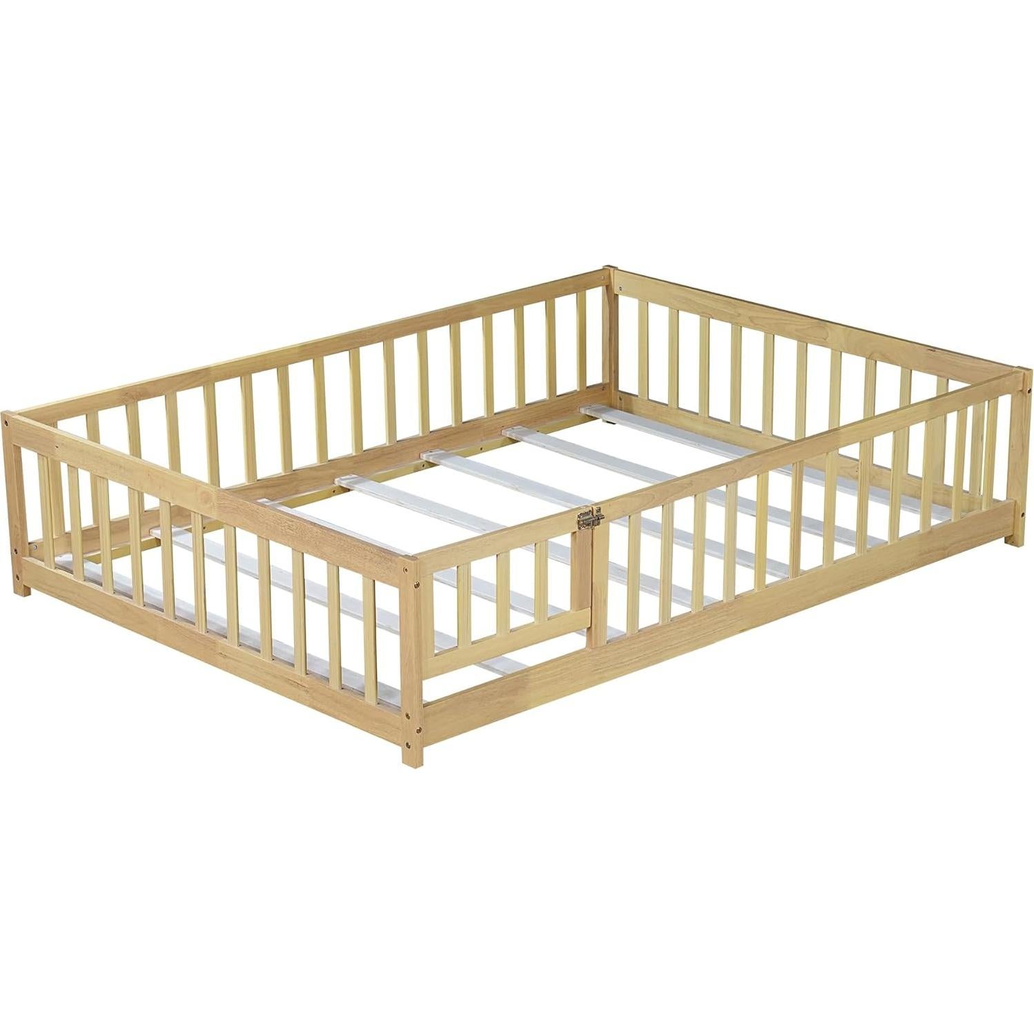 Cama de Piso Completo Bellemave con Barandillas y Puerta