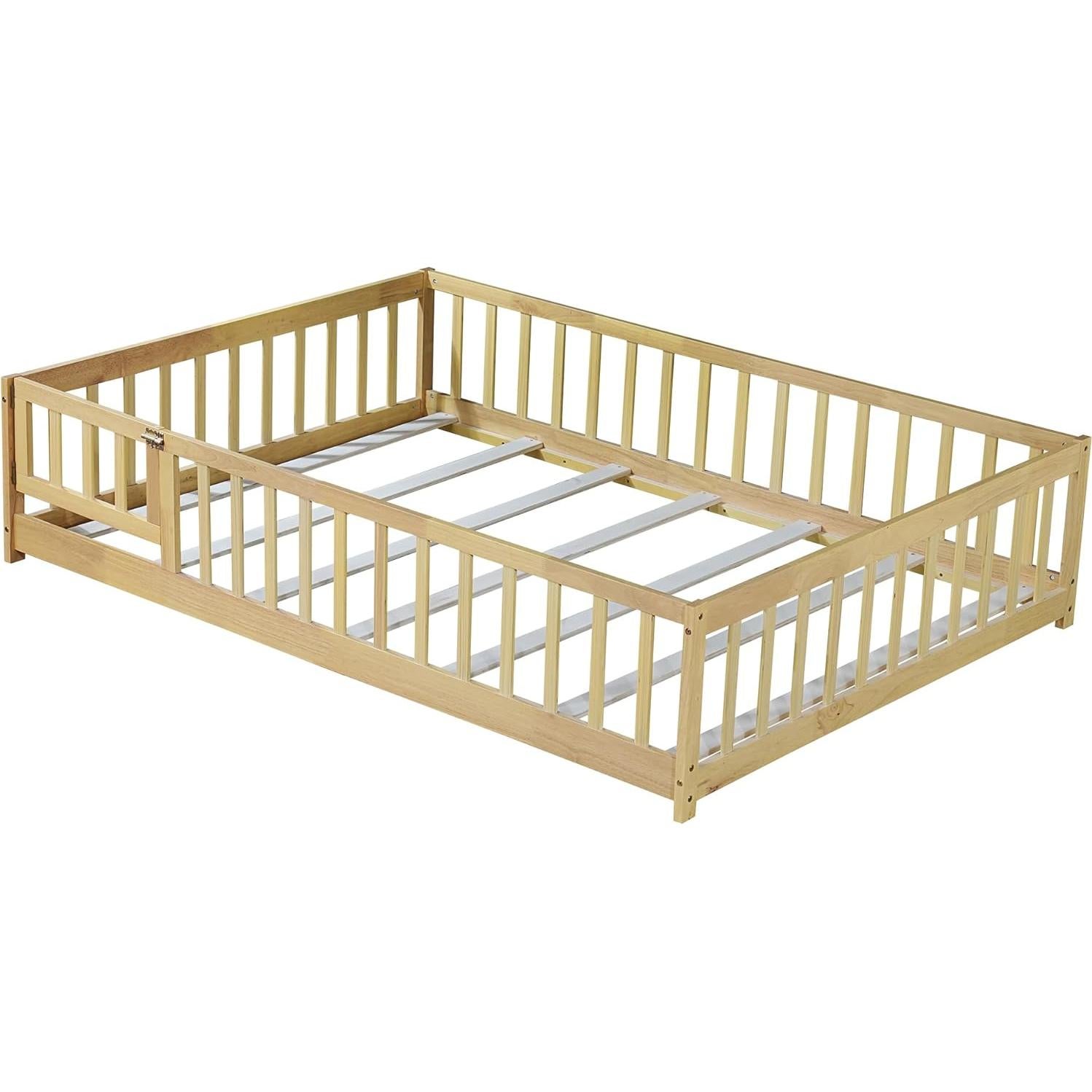 Cama de Piso Completo Bellemave con Barandillas y Puerta