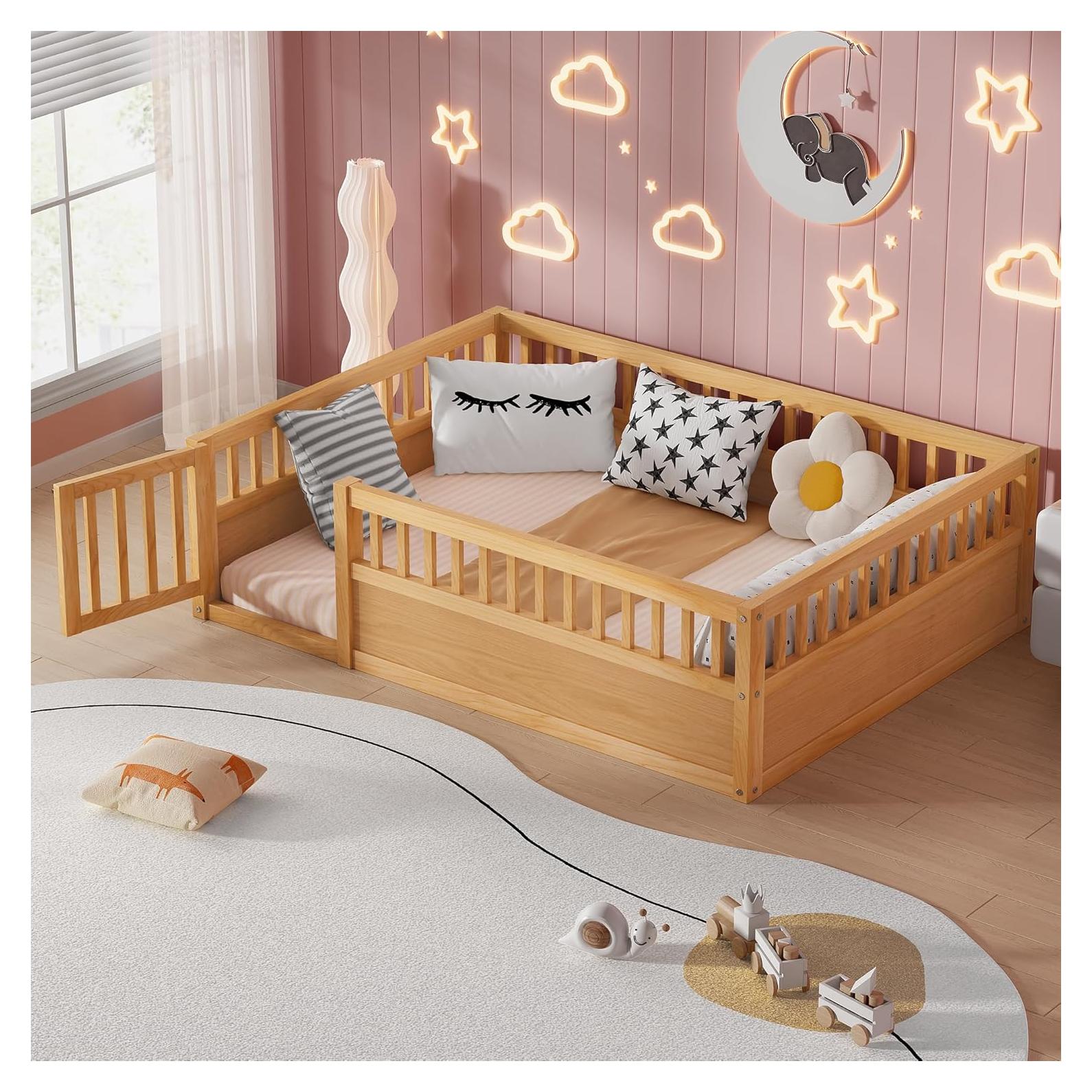 Cama de Piso Completo PVWIIK con Cerca y Puerta Natural