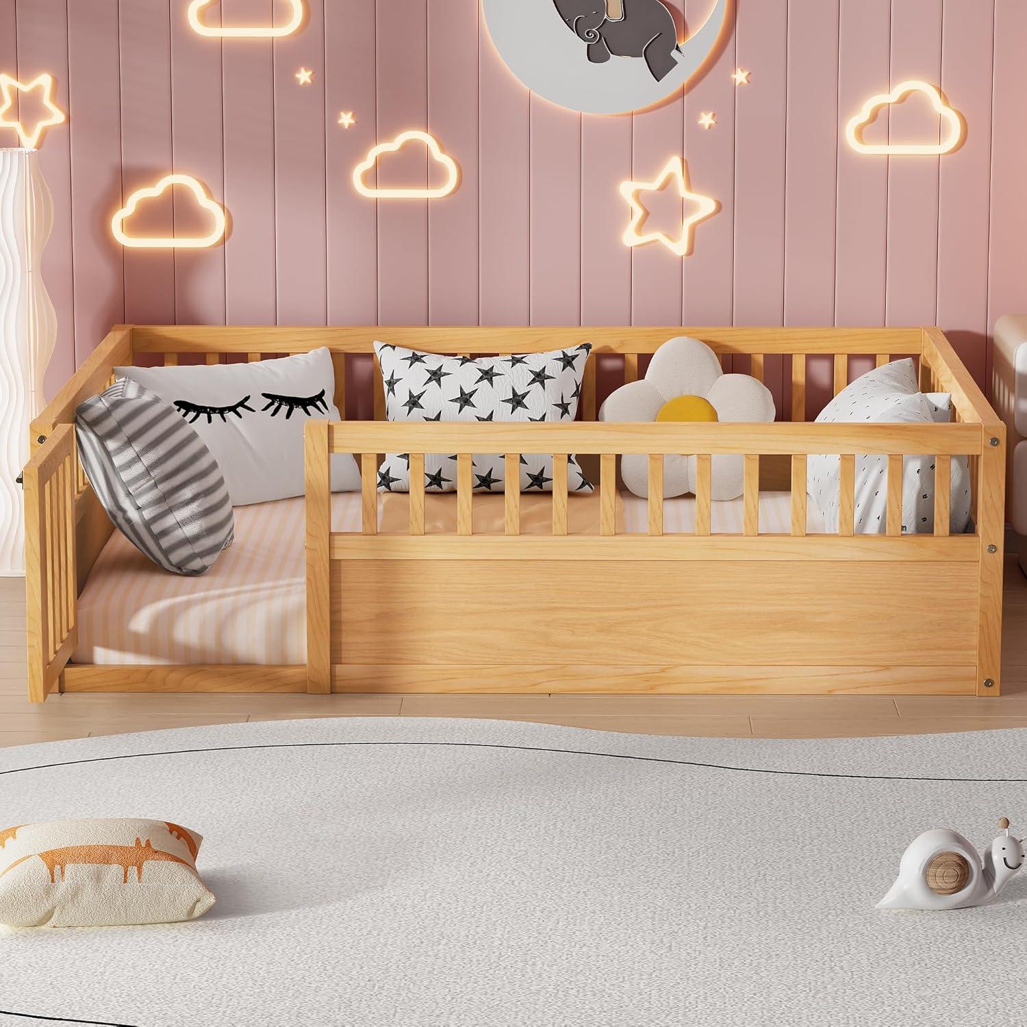 Cama de Piso Completo PVWIIK con Cerca y Puerta Natural