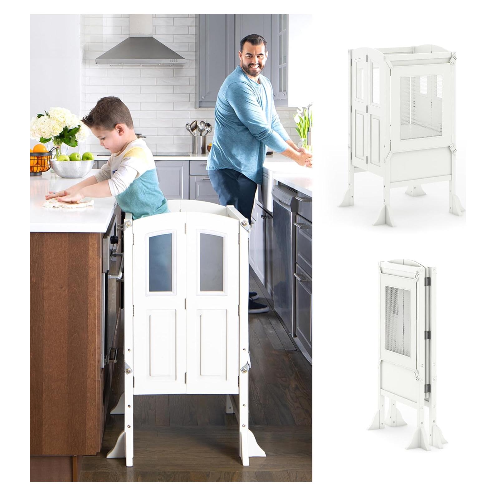 Torre de Ayuda en la Cocina Martha Stewart - Plegable y Ajustable