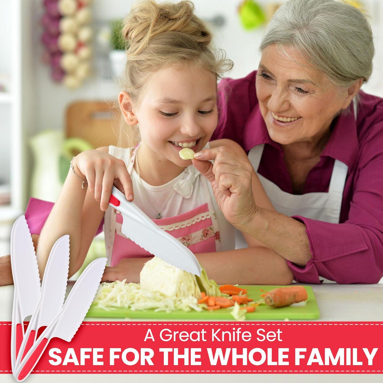 Conjunto de cuchillos para niños Zulay Kitchen 3 piezas - seguro y divertido