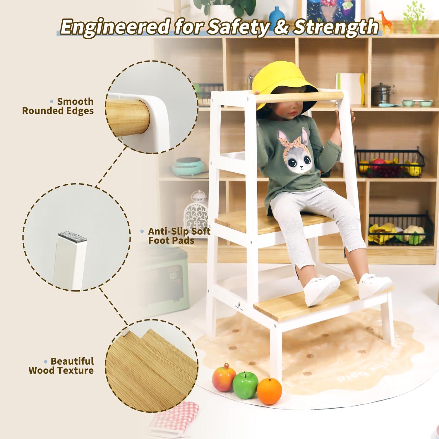 Torre de Aprendizaje para Niños Damoch Moore - Madera de Pino