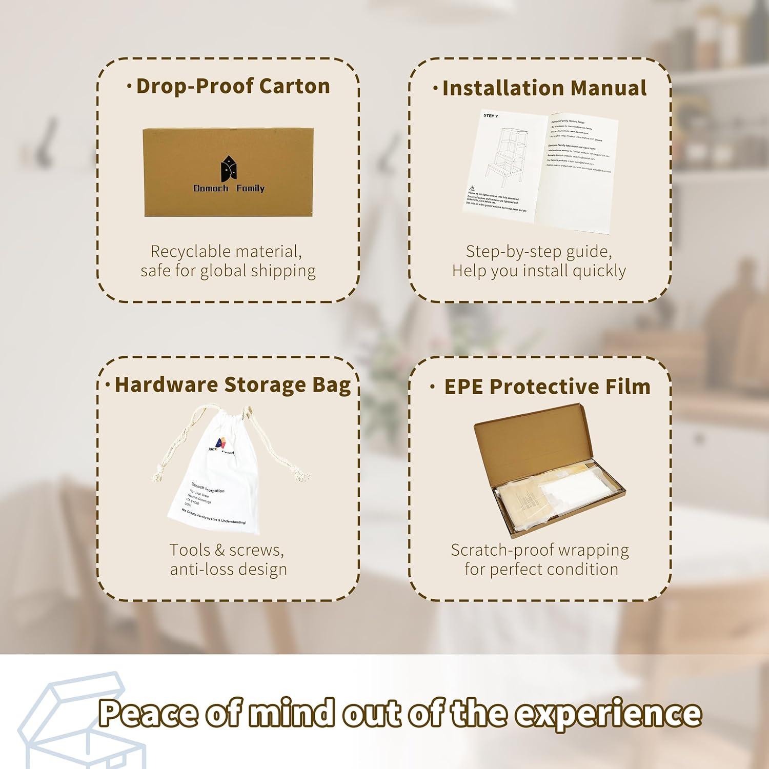 Torre de Aprendizaje para Niños Damoch Moore - Madera de Pino