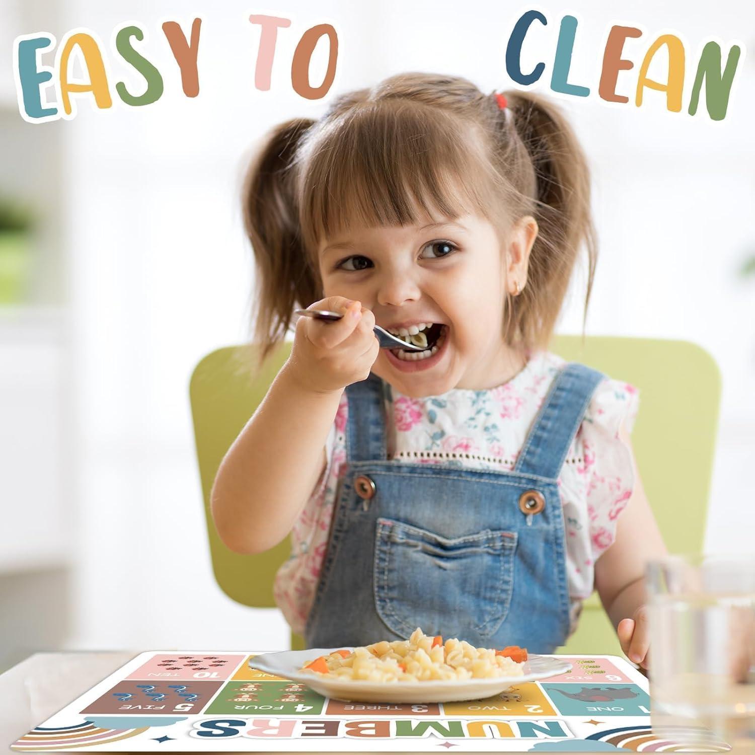 Juego de 6 Manteles Plásticos Educativos OBUSATT 43x32cm