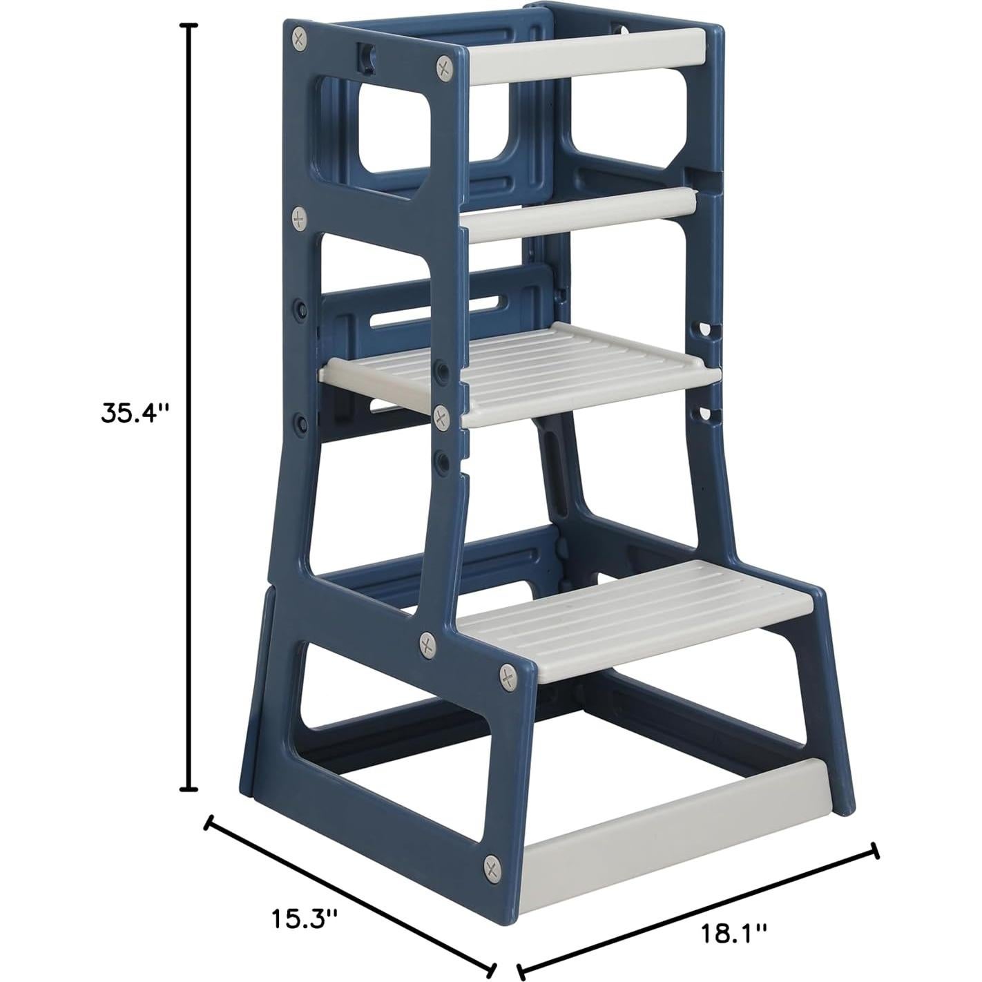 Escalera Ajustable SDADI para Niños, Taburete de Cocina y Baño