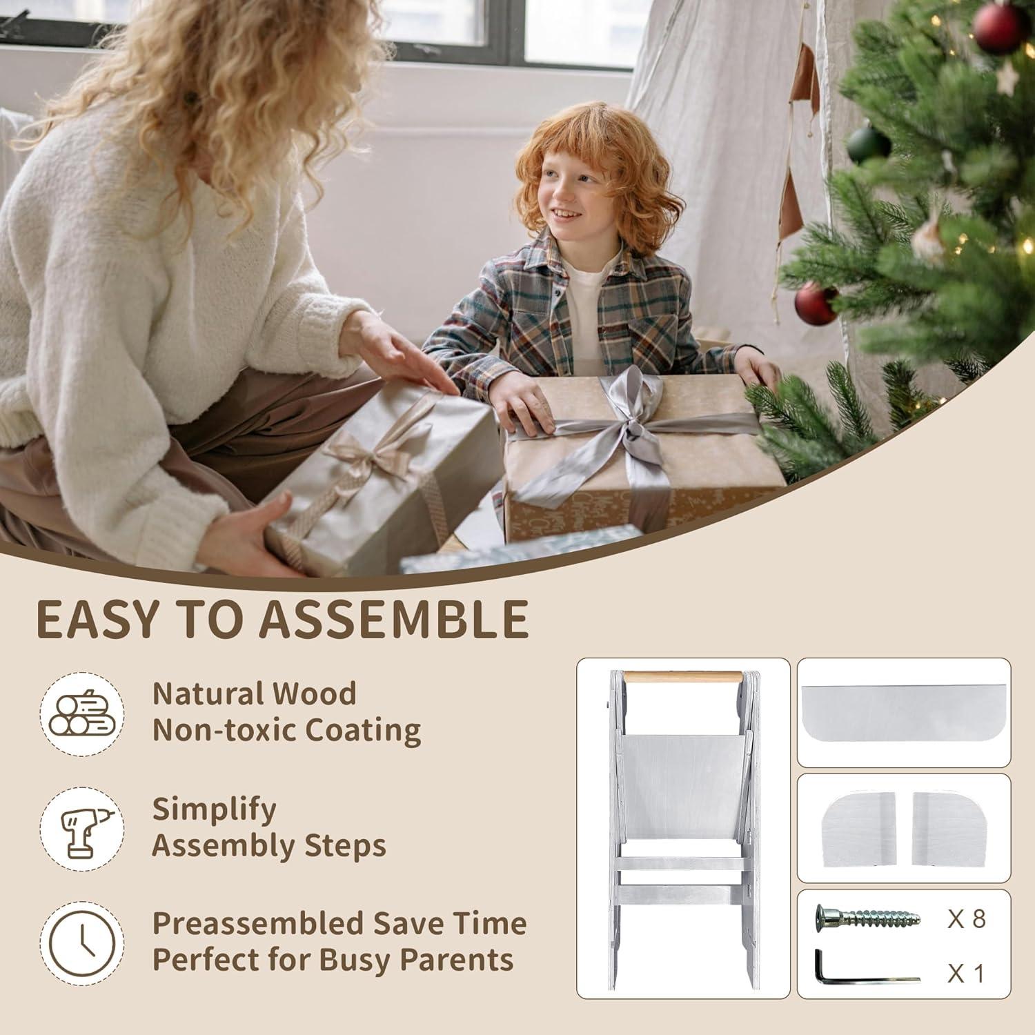 Torre de Aprendizaje Plegable TDKDHoming para Niños 1.5-6 años