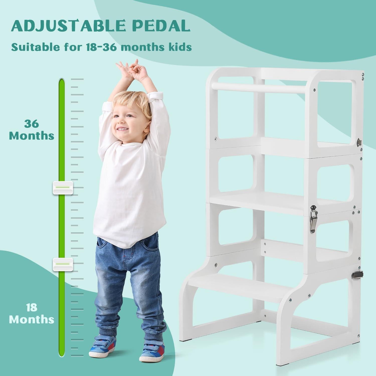 Taburete Plegable para Niños EP EXERCISE N PLAY Blanco 43.94cm