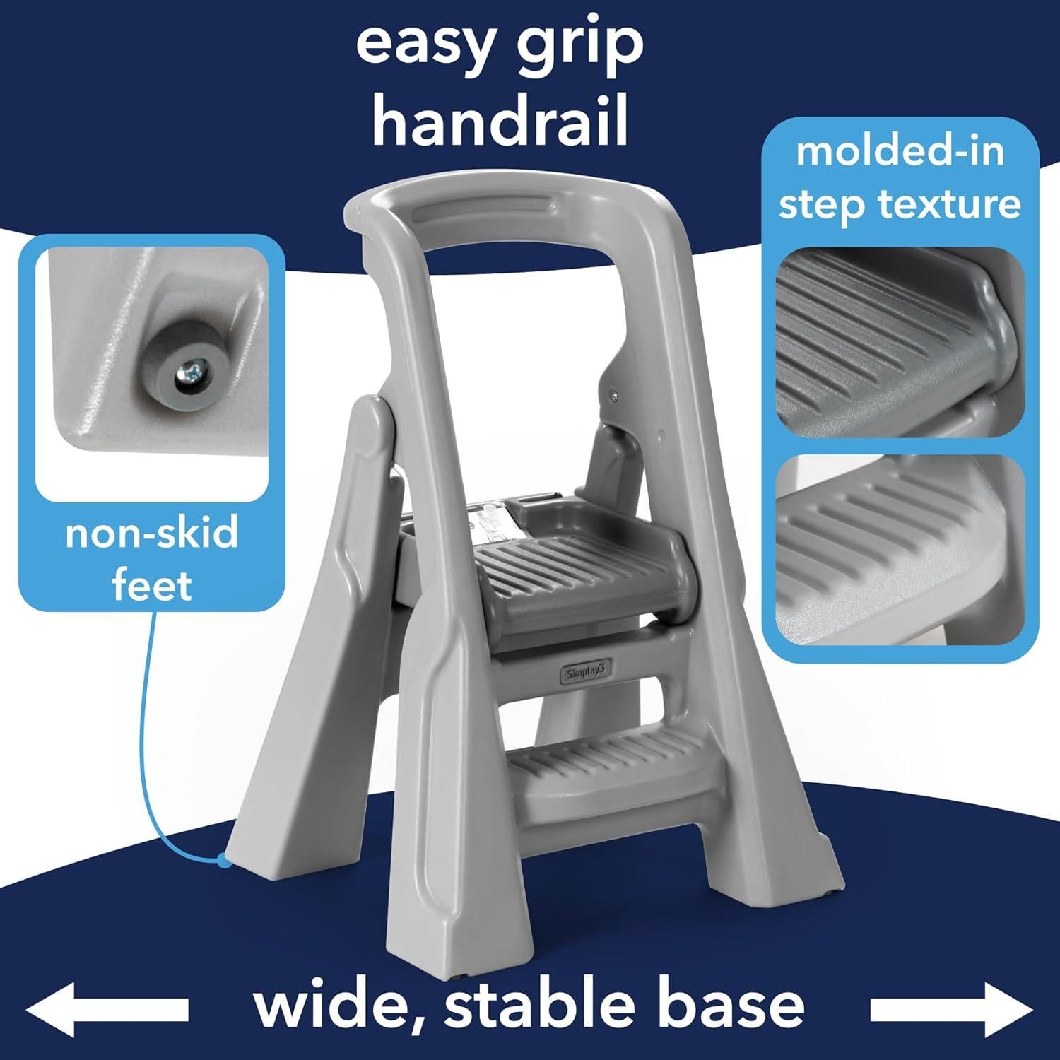 Torre de Aprendizaje Plegable Simplay3 para Niños 86.4 cm Gris
