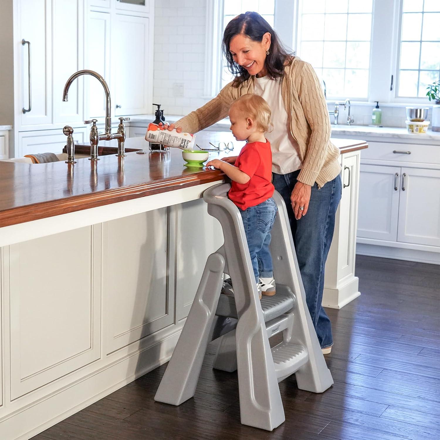 Torre de Aprendizaje Plegable Simplay3 para Niños 86.4 cm Gris