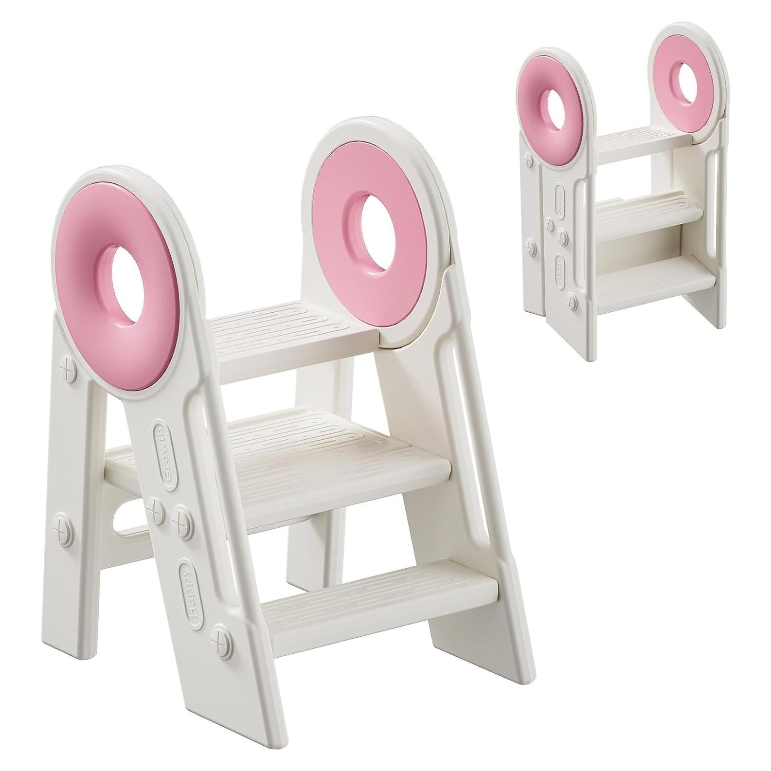 Taburete Plegable para Niños UNICOO - Ajustable 2-3 Pasos