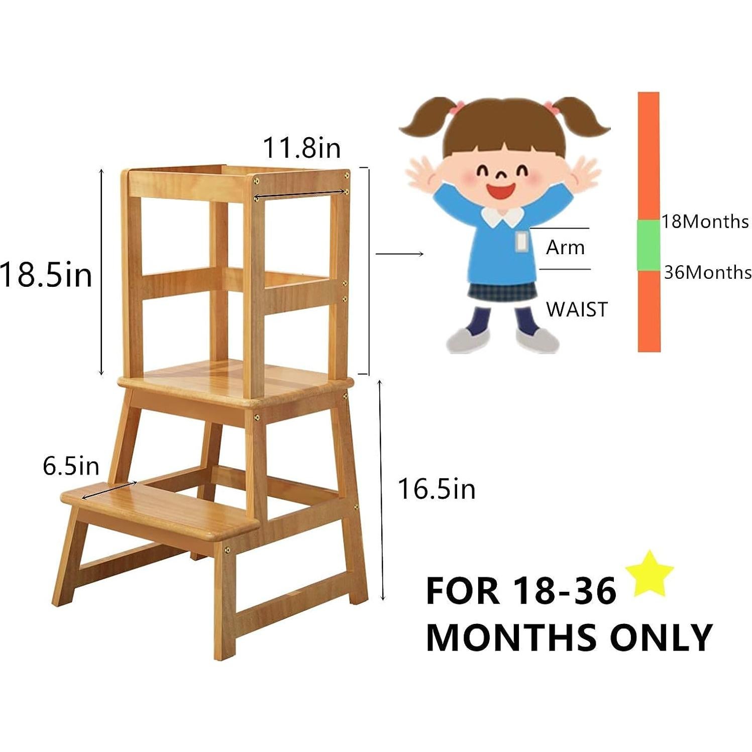 Escalera de Cocina para Niños Popin Lover - Torre de Aprendizaje 68kg