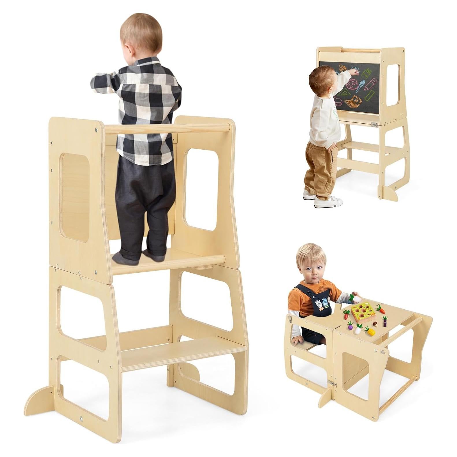 Torre de Aprendizaje Costzon 3 en 1 para Niños Plegable