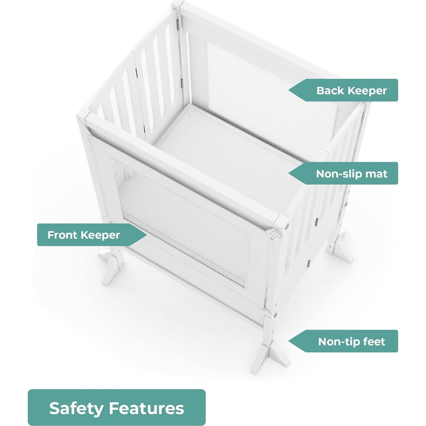 Taburete de Cocina Plegable GuíaCraft Doble Blanco 36 cm