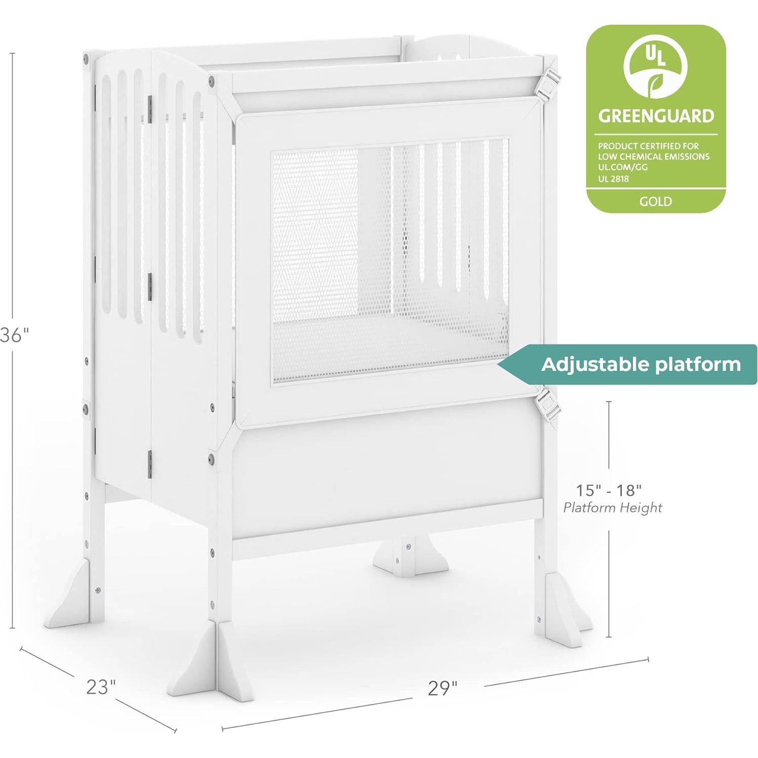 Taburete de Cocina Plegable GuíaCraft Doble Blanco 36 cm