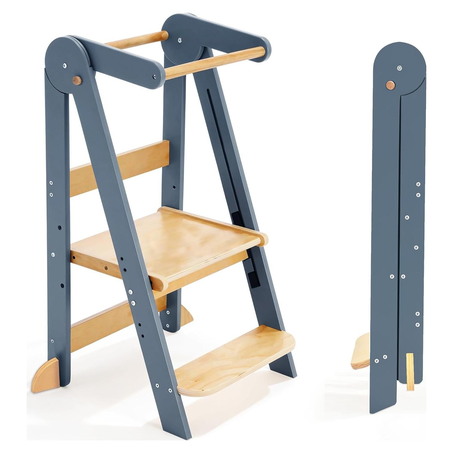 Torre Plegable Montessori TDKDHoming para Niños 3 Alturas Ajustables