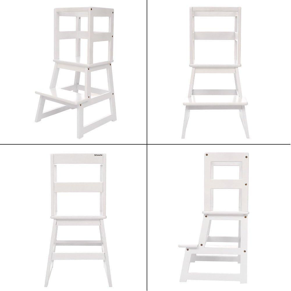 Escalera de Cocina SDADI Blanca para Niños 1-3 Años