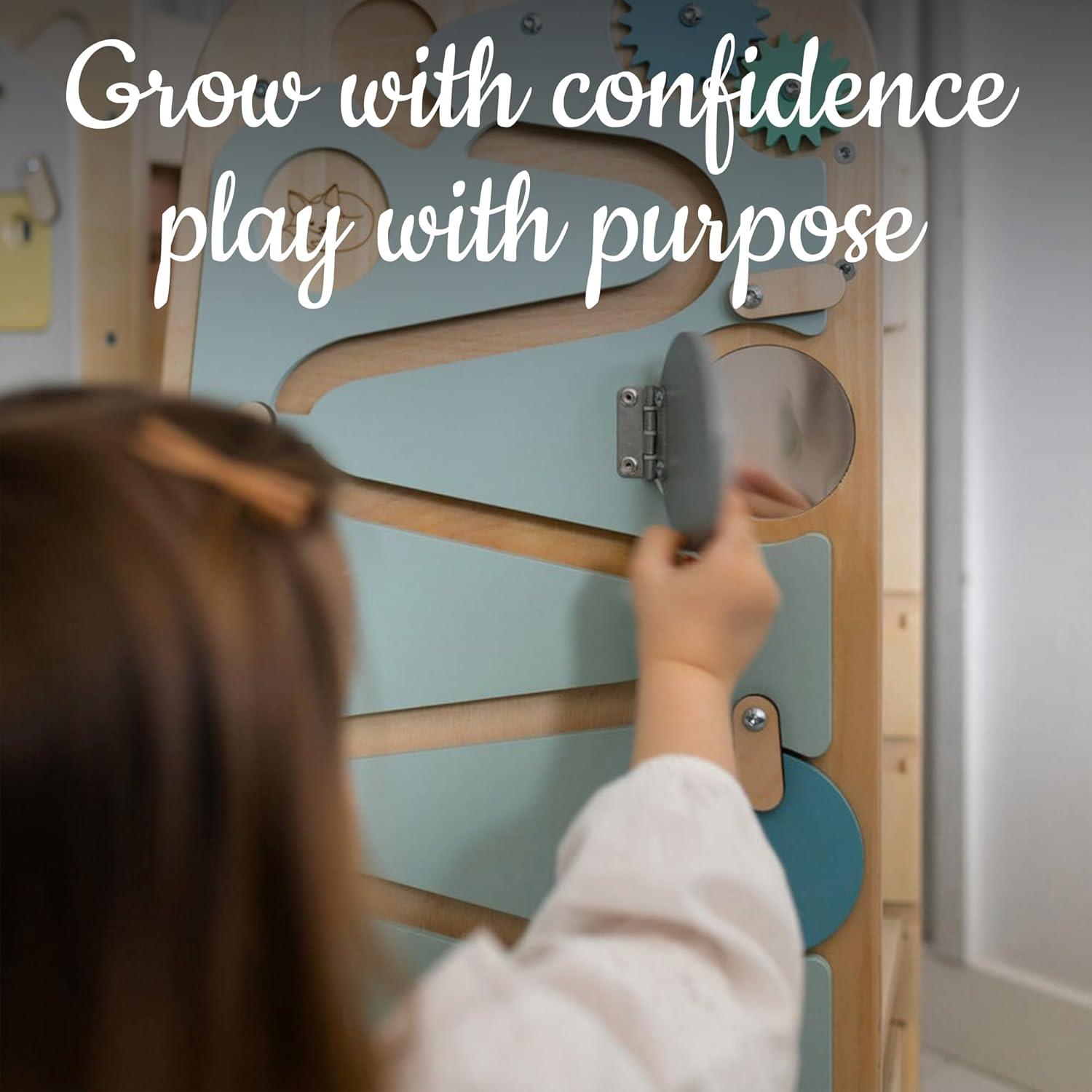 Torre de Actividades para Niños Clevercubs Menta Ajustable