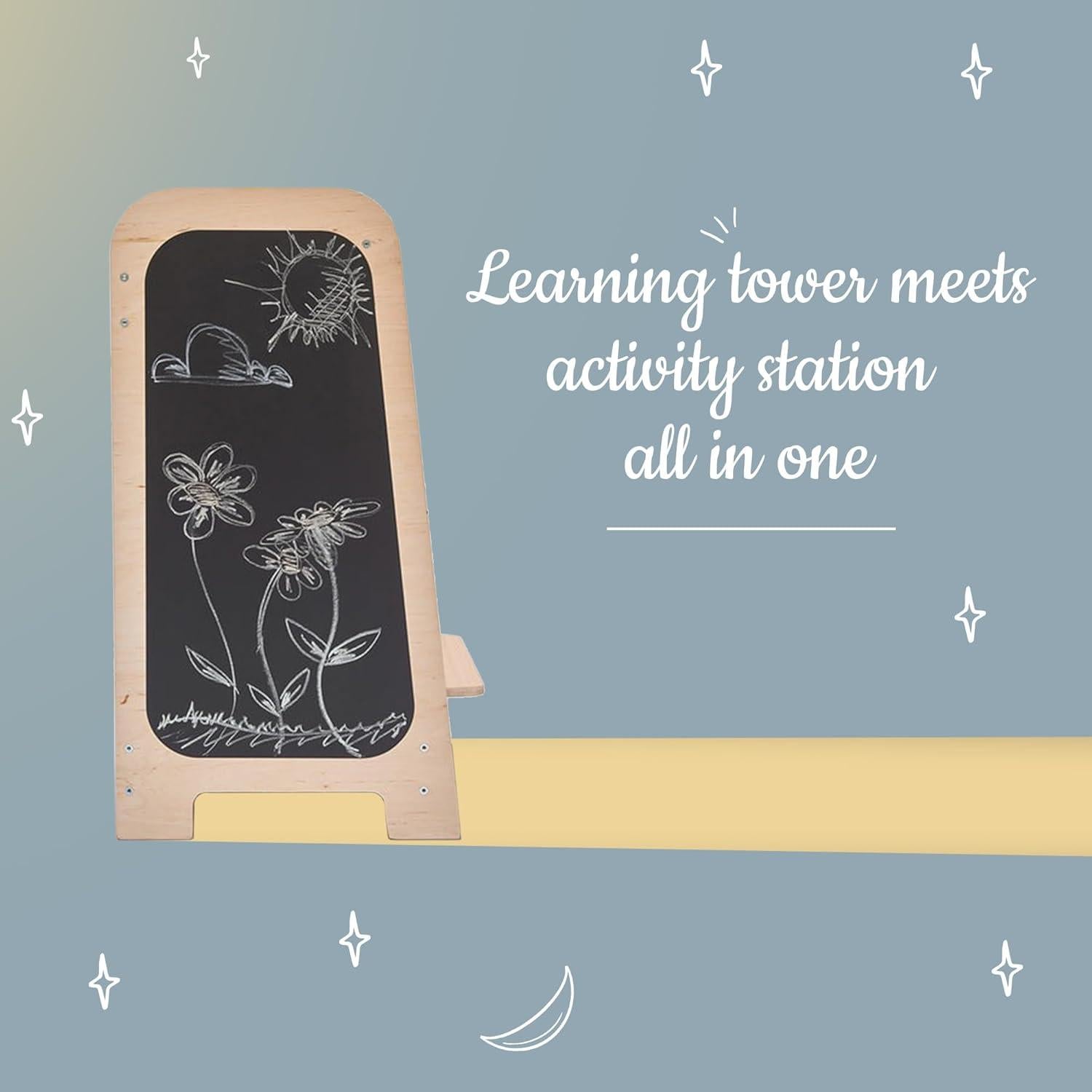 Torre de Actividades para Niños Clevercubs Menta Ajustable