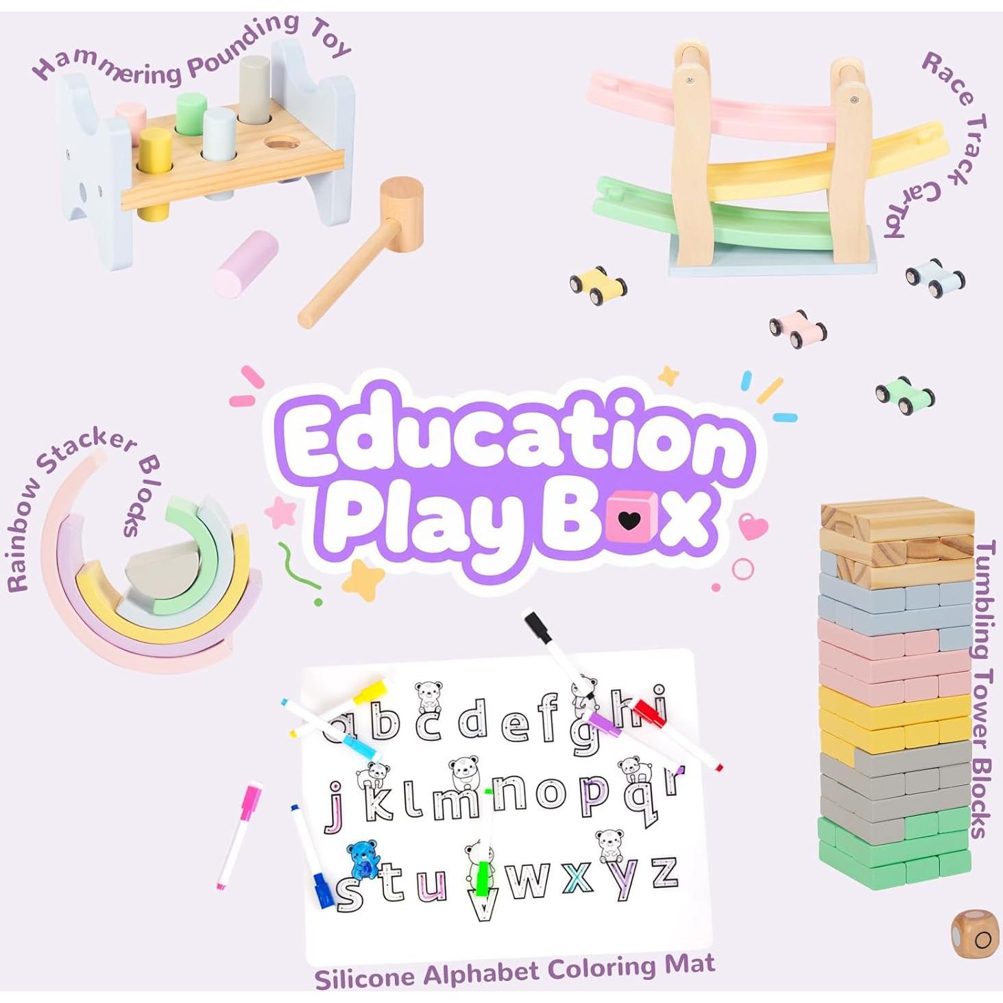 Set de Juguetes Montessori de Madera 5 en 1 - Woodenfun