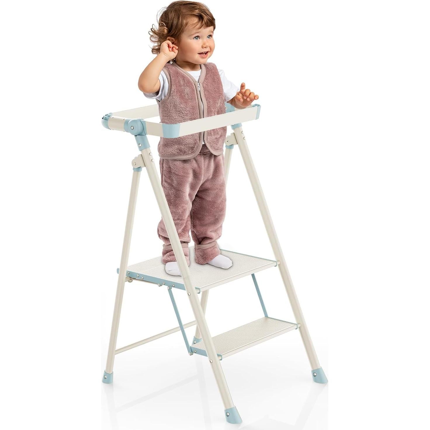 Torre Plegable UNICOO para Niños y Adultos - Escalera 2 Pasos
