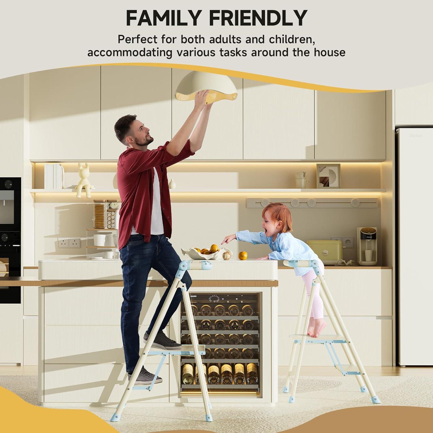 Torre Plegable UNICOO para Niños y Adultos - Escalera 2 Pasos