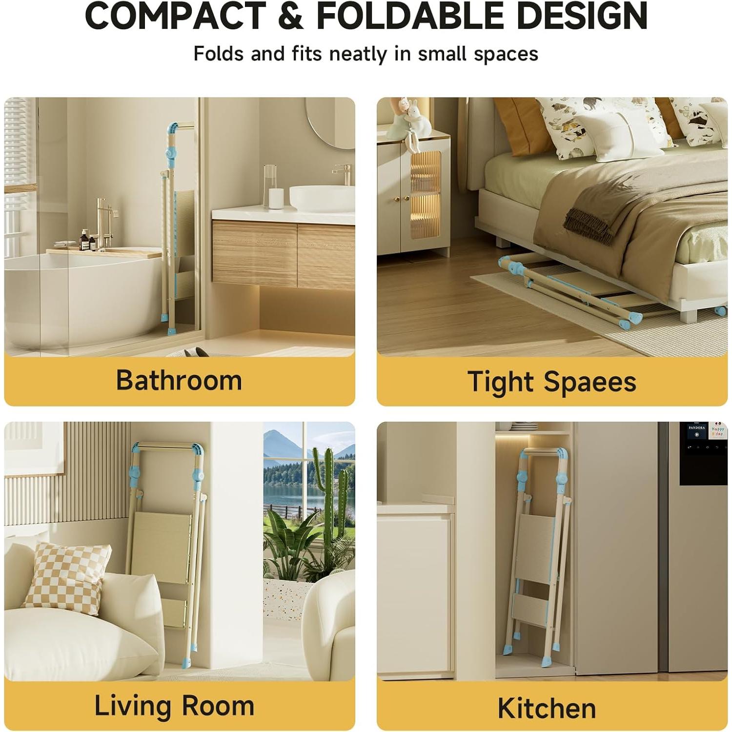 Torre Plegable UNICOO para Niños y Adultos - Escalera 2 Pasos