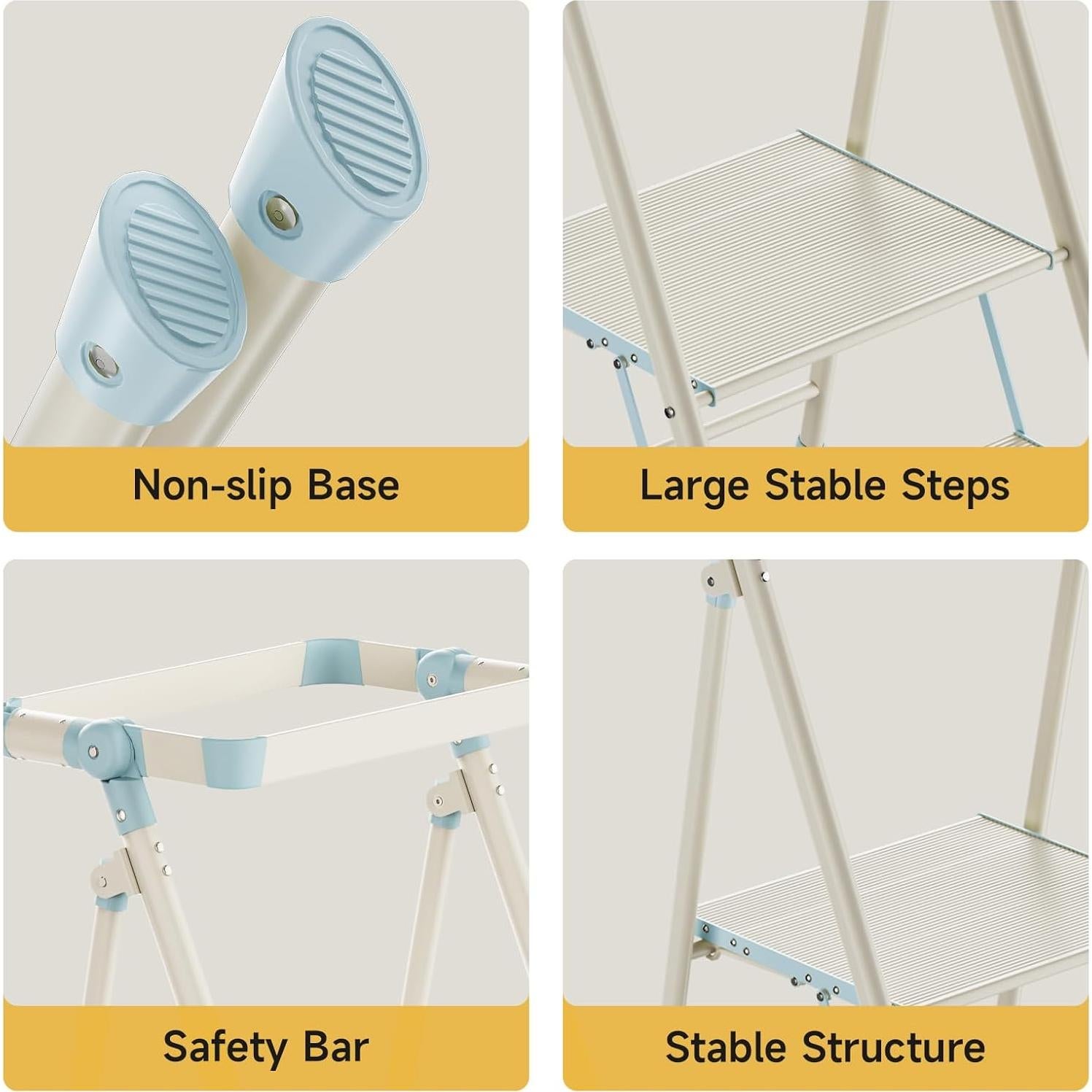 Torre Plegable UNICOO para Niños y Adultos - Escalera 2 Pasos