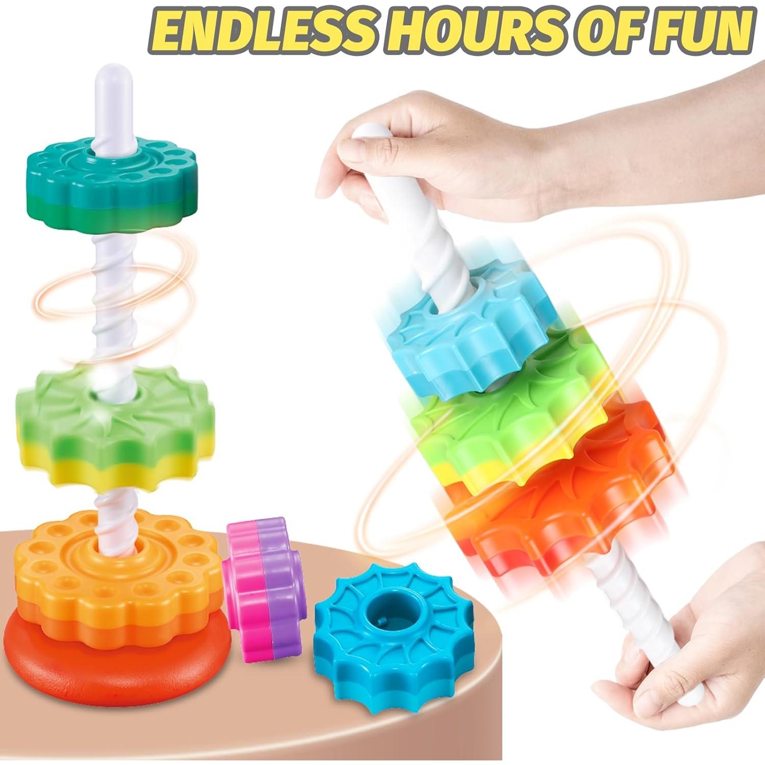 Juguete de Apilamiento Giratorio GKKBSJ para Bebés 6-36 Meses