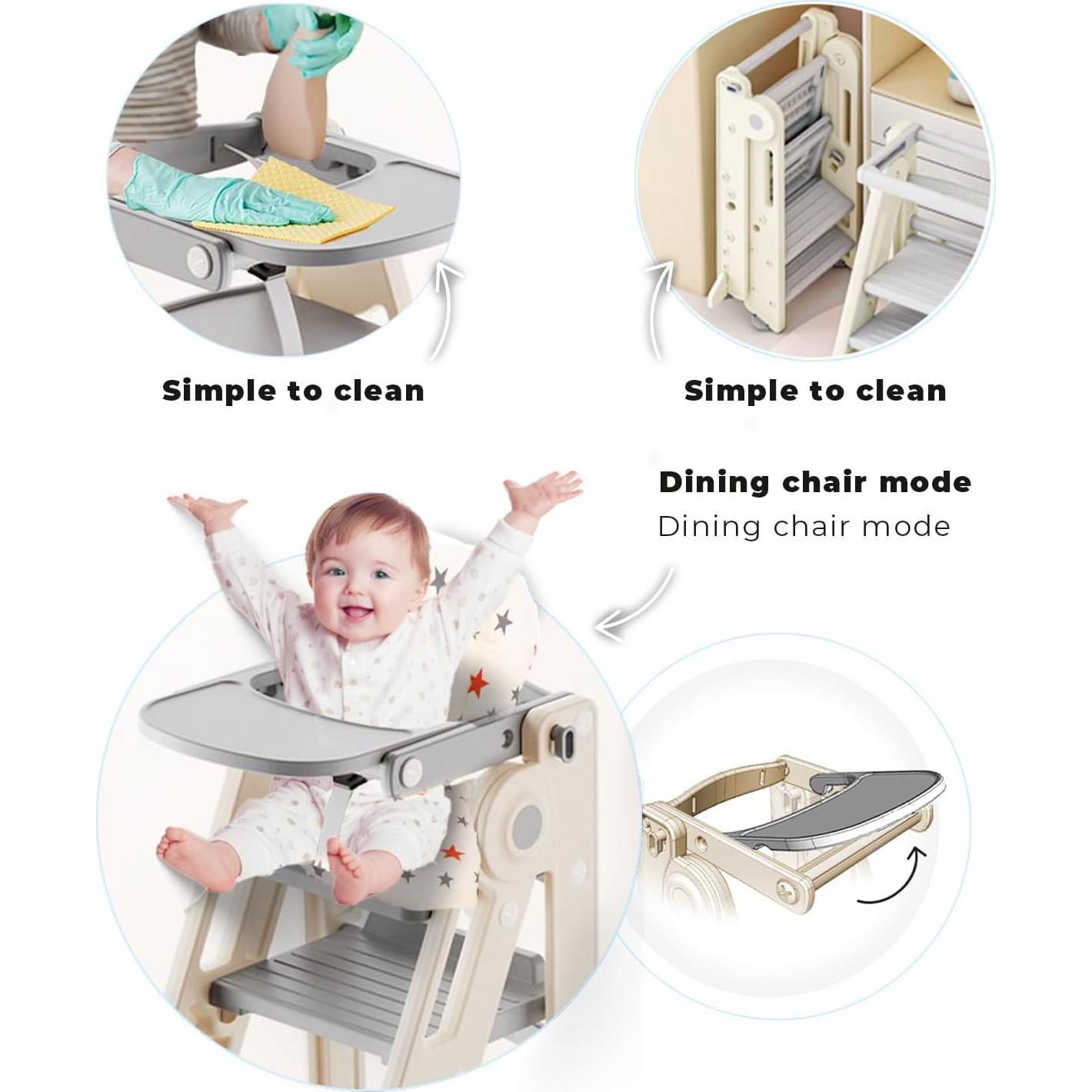 Torre de Aprendizaje Olympe para Niños 1-5 años Plegable