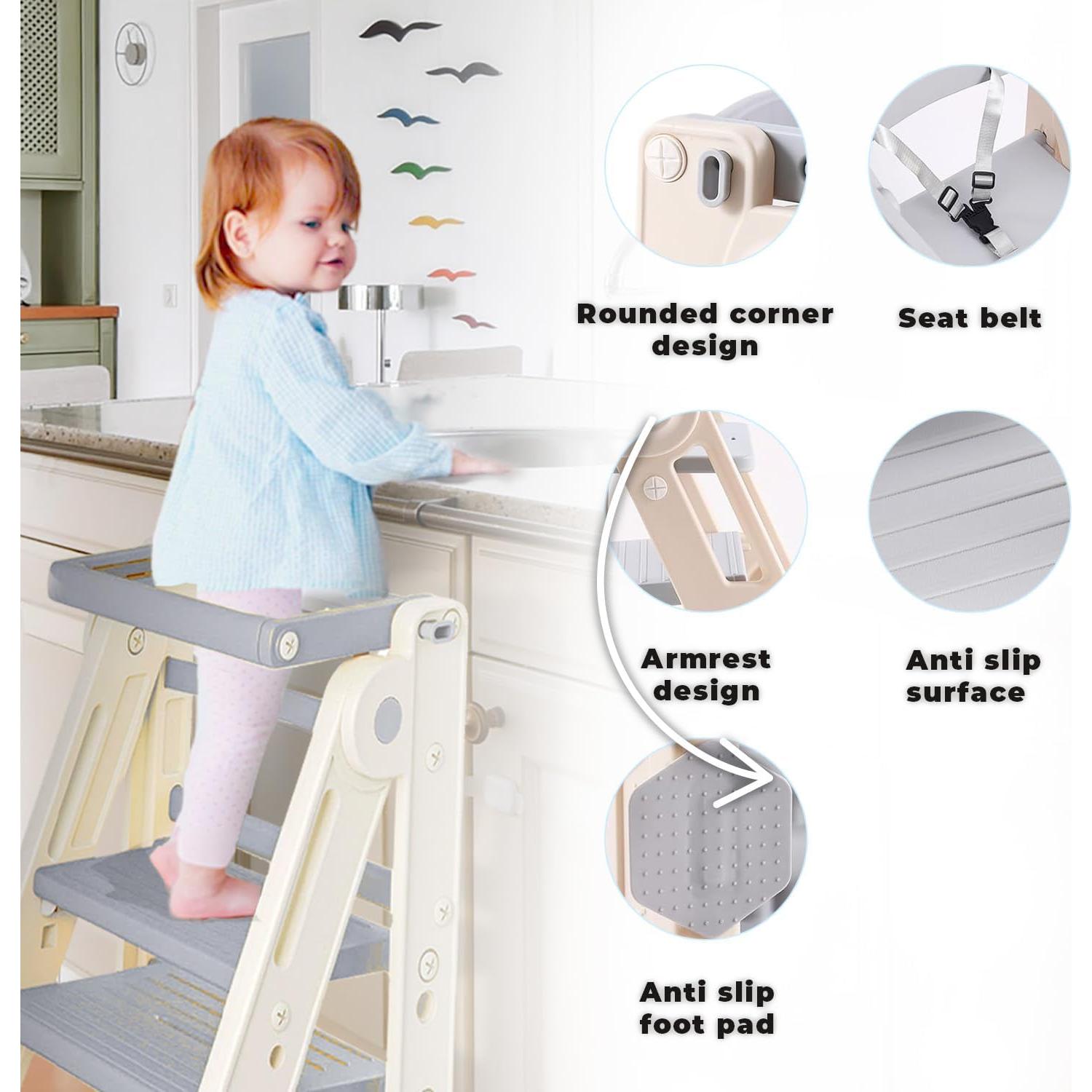 Torre de Aprendizaje Olympe para Niños 1-5 años Plegable