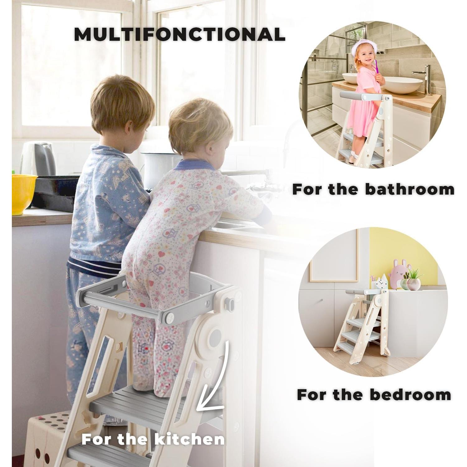 Torre de Aprendizaje Olympe para Niños 1-5 años Plegable