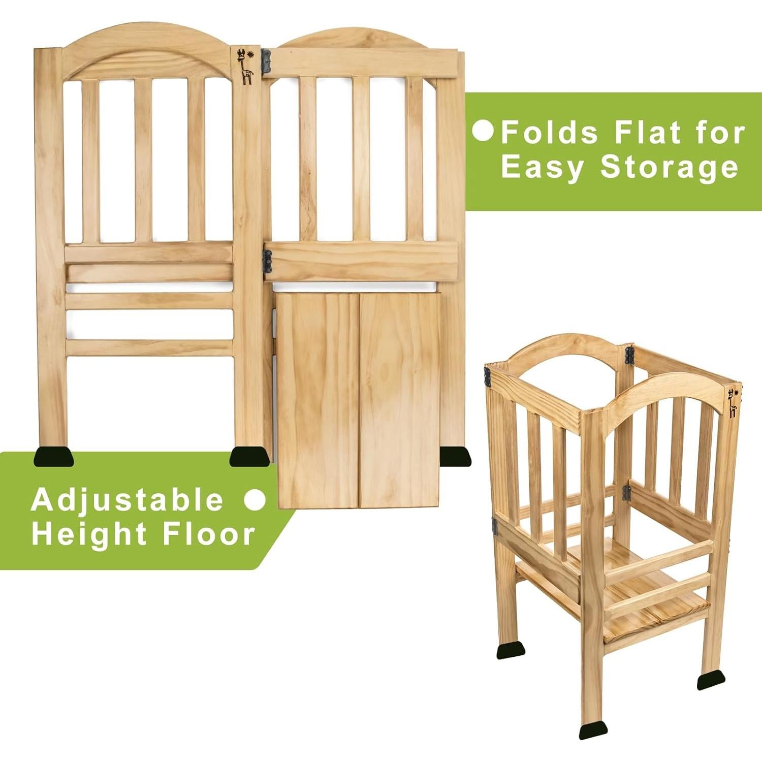 Torre Montessori True Tot - Taburete Plegable para Niños 98 cm