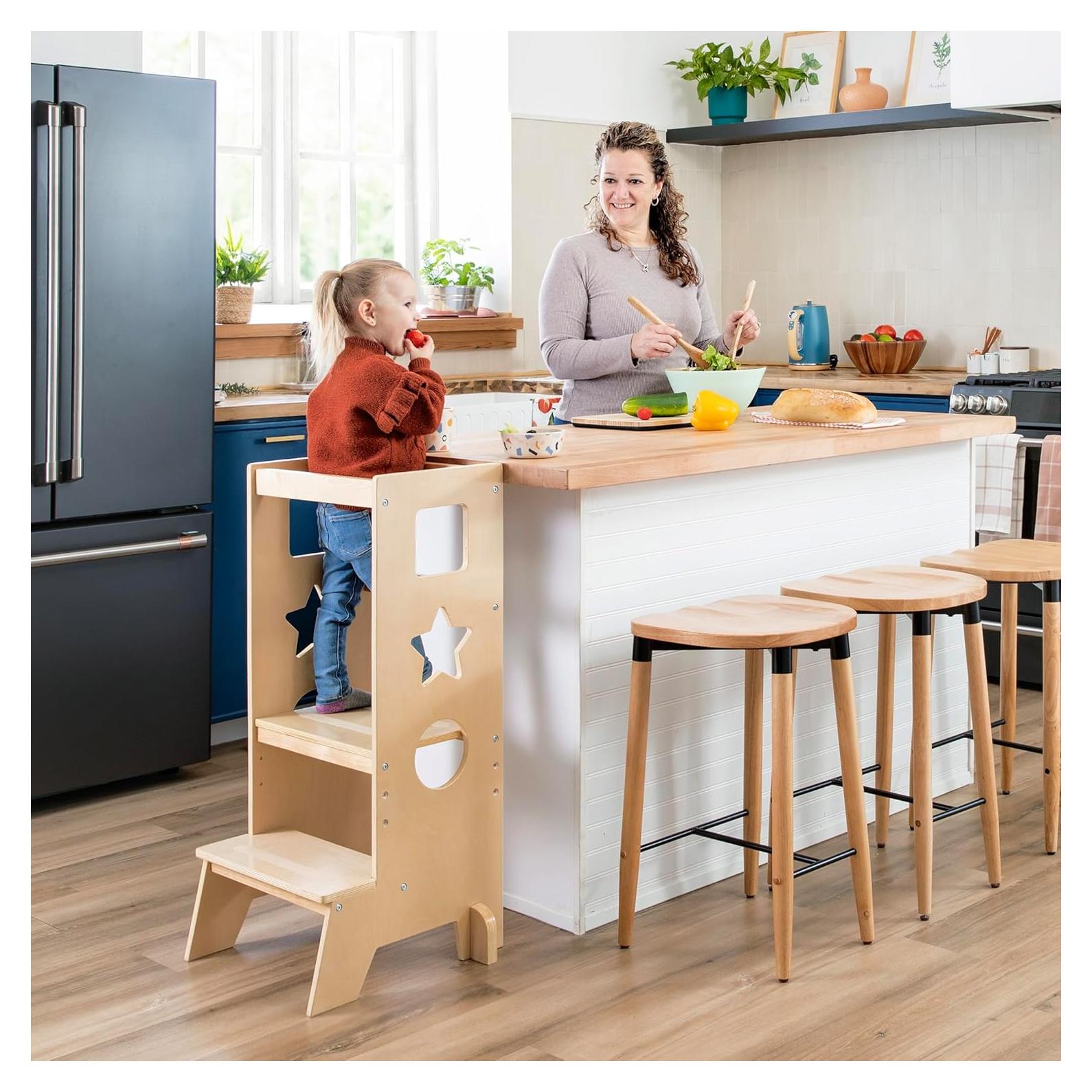 Taburete de Aprendizaje GuíaCraft Jr. Clásico Natural 91.4 cm