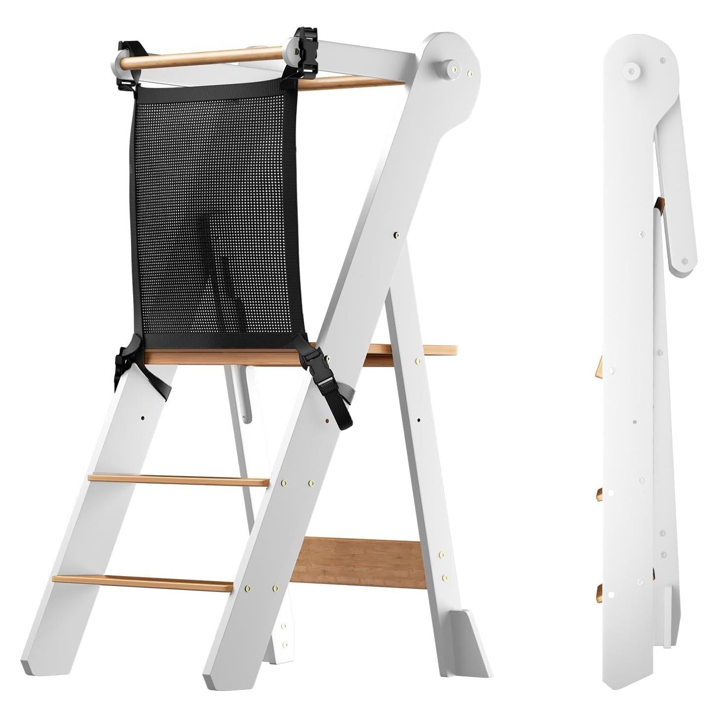 Torre de Aprendizaje Plegable COSYLAND - Taburete Ajustable para Niños