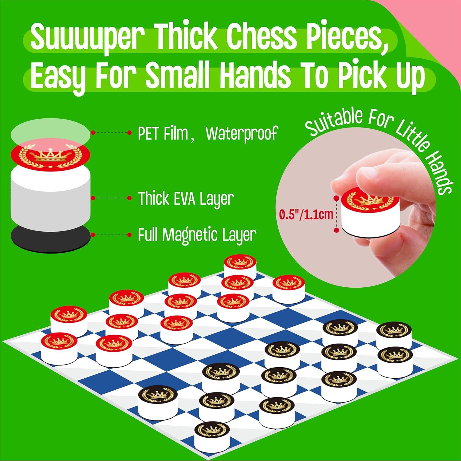 Juego de Damas y Tres en Raya Magnético SpriteGru 19cm