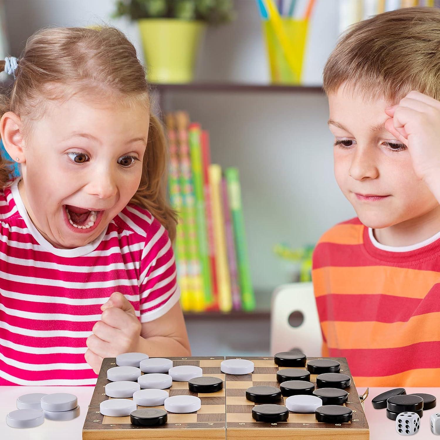 Piezas de Damas de Backgammon Skylety 30 Pcs 3.18 cm