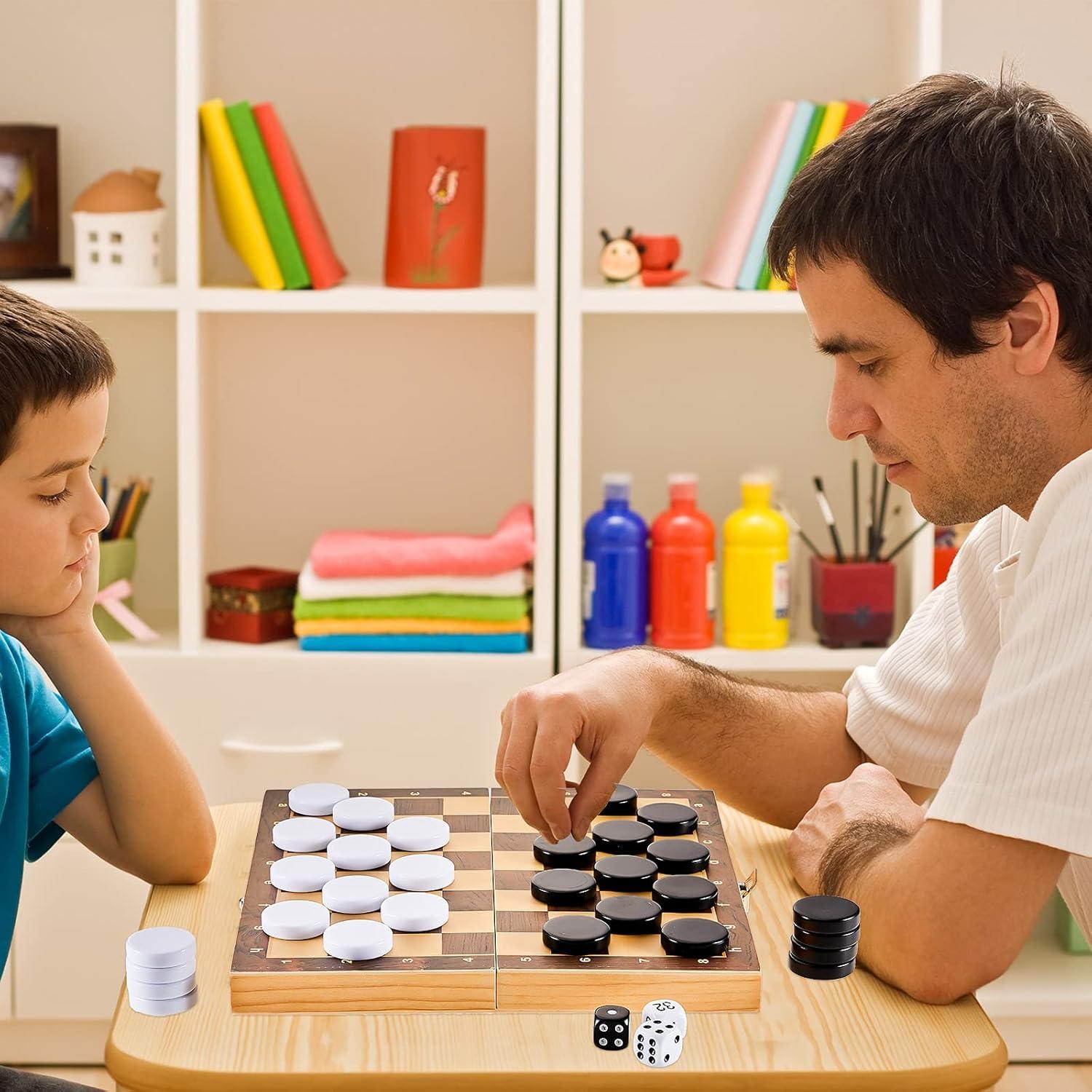 Piezas de Damas de Backgammon Skylety 30 Pcs 3.18 cm