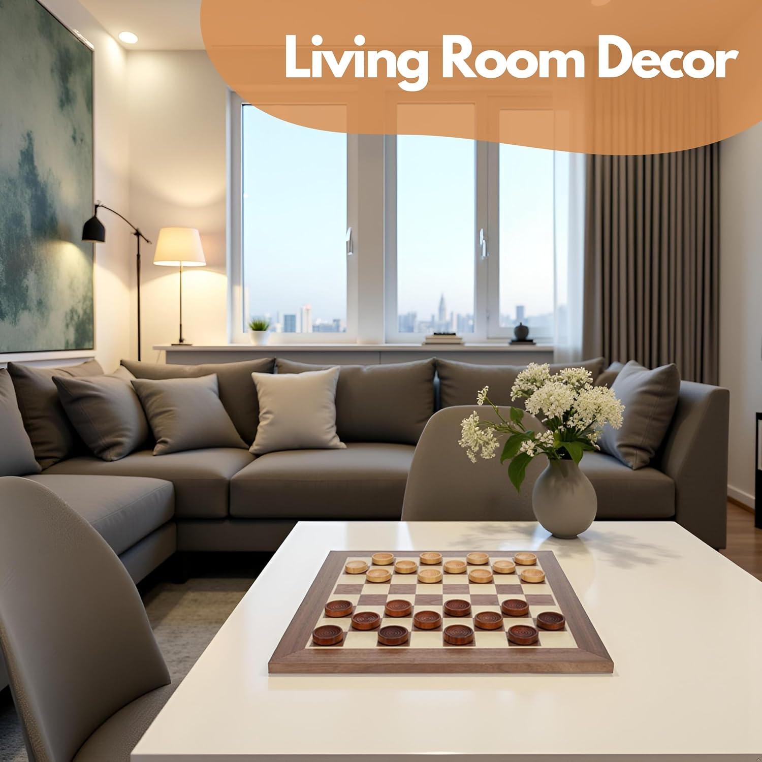 Juego de Damas Clásico de Madera WE Games 30.48 cm