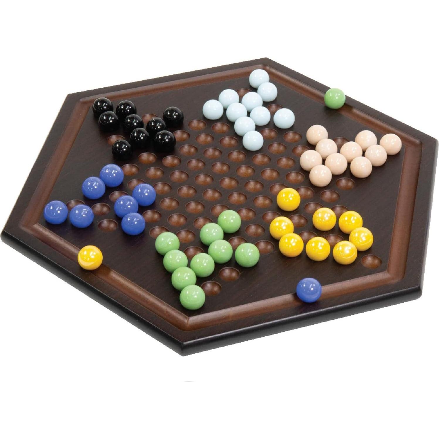 Conjunto de Damas Chinas Deluxe Craftsman 33x29cm Madera