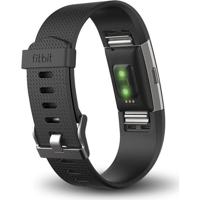 Fitbit Charge 2 Heart Rate + Fitness Wristband Black Large (Renewed)
