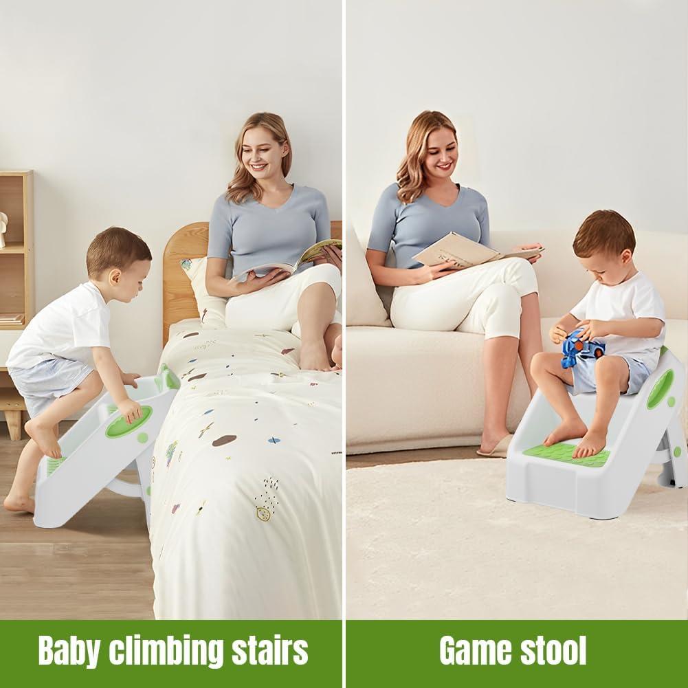 Escalera Plegable Antideslizante Bonbay Verde 2 Escalones