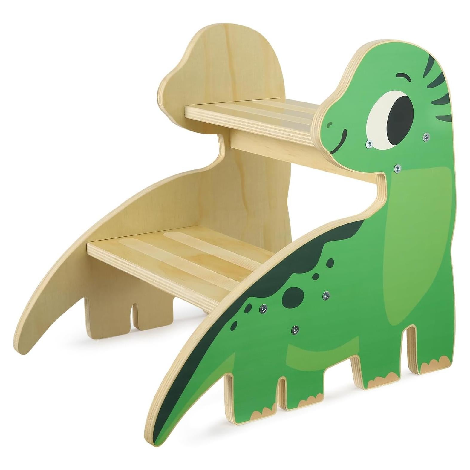 Escalera de Madera para Niños GLDZI 2 Pasos Antideslizante