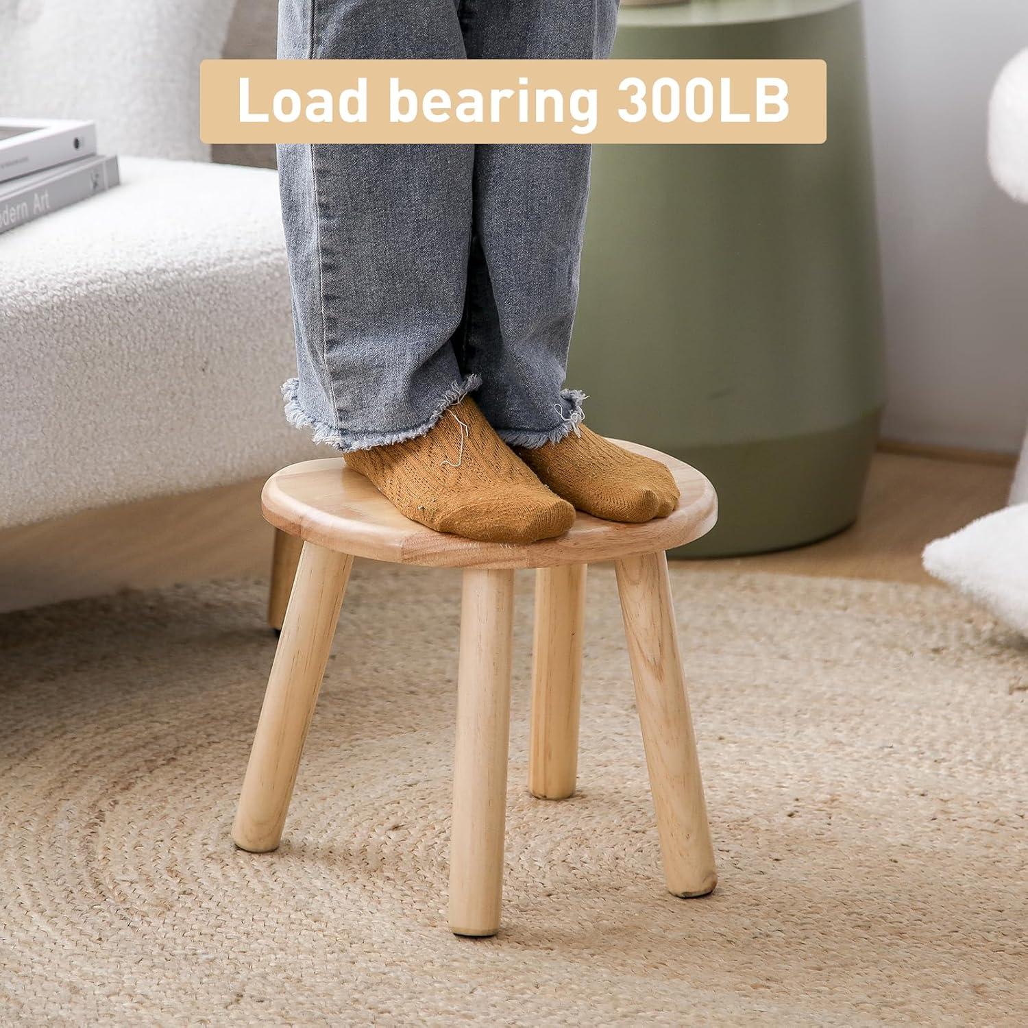 Taburete de Madera HuiDao 30x24.6x26.7 cm para Niños