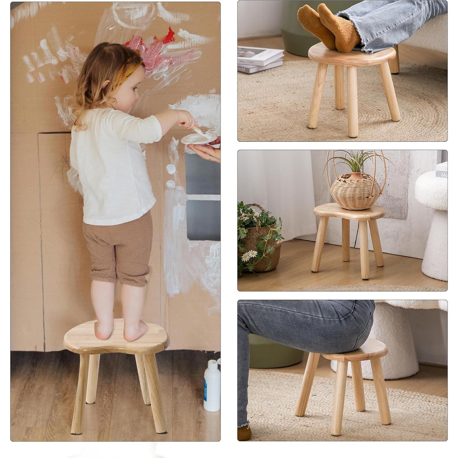 Taburete de Madera HuiDao 30x24.6x26.7 cm para Niños