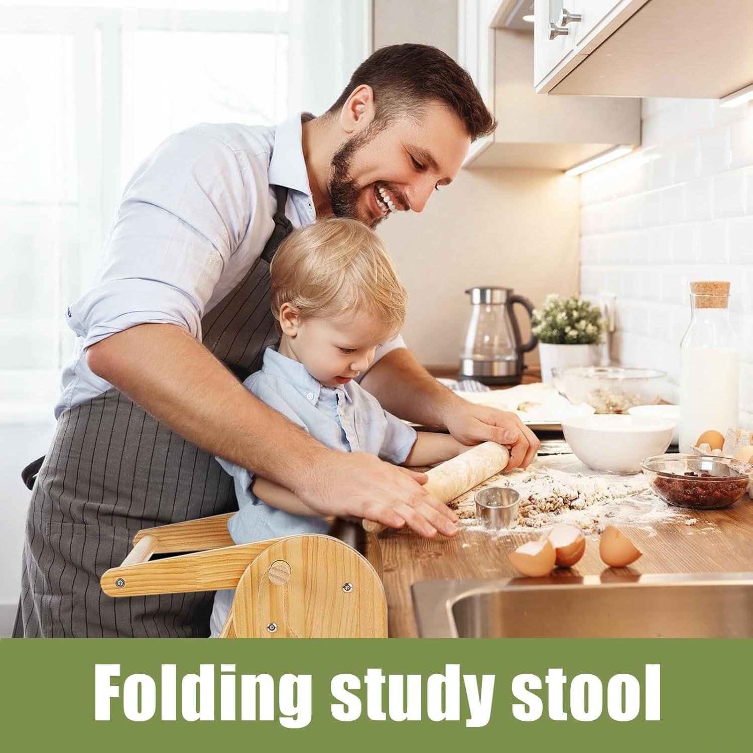 Torre de Aprendizaje Plegable sxvbdway Beige para Niños 12-72 Meses