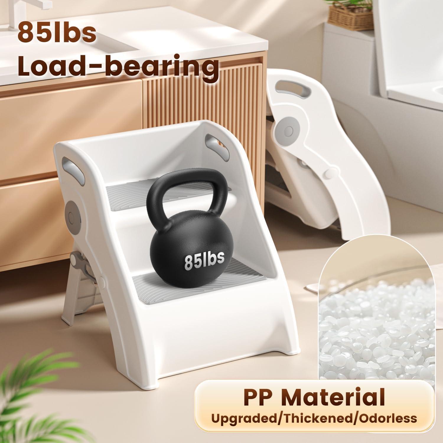 Escalera Plegable para Niños Vanpolchy 2 Pasos Antideslizante